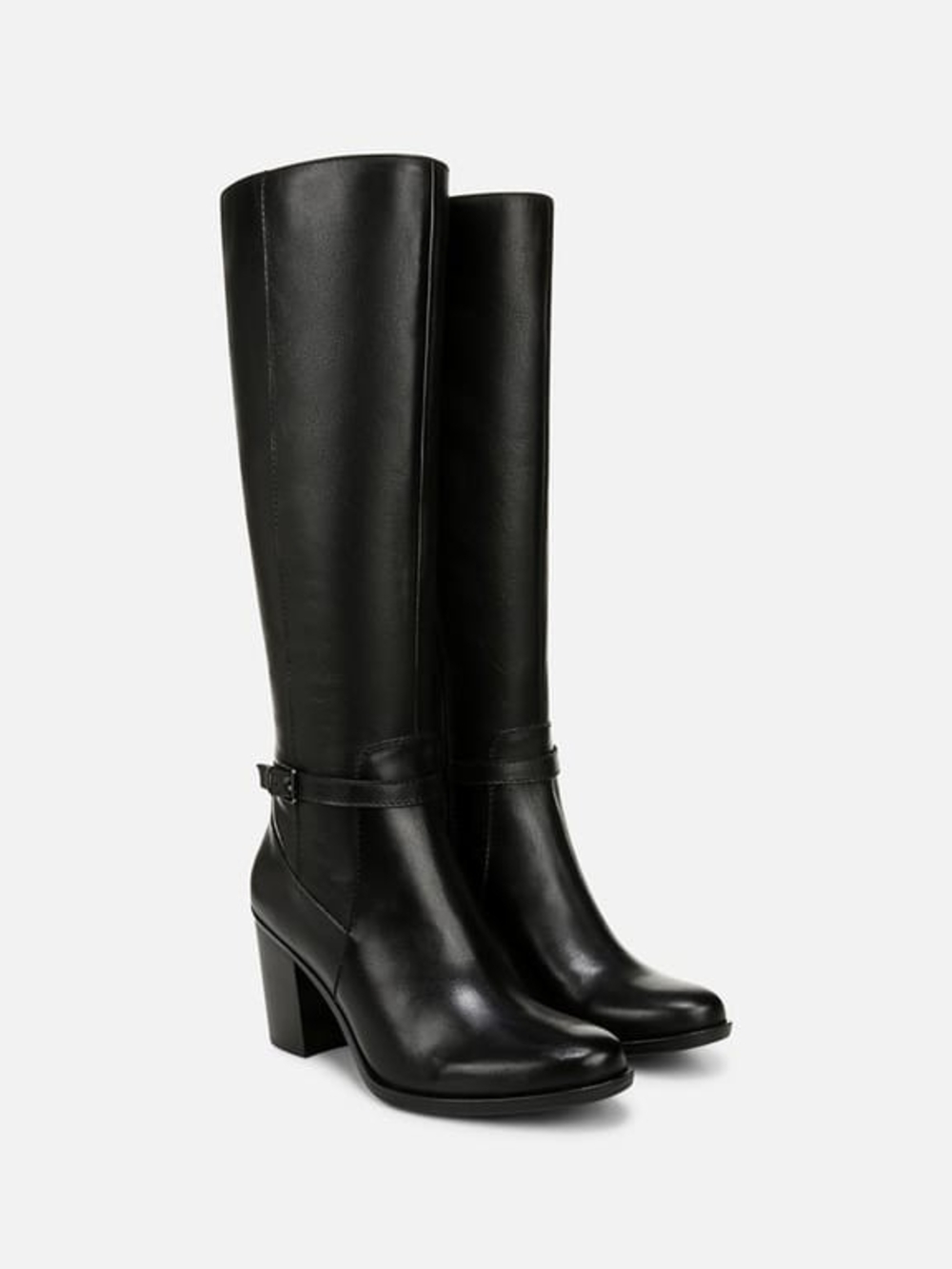 Naturalizer Women's Kalina Black Knee-high Block Heel Boots (12)